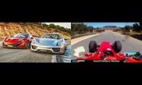 Ferrari F1 vs Porsche 912 at Laguna Seca