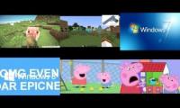 My Sparta Sixparison 2 Minecraft vs Windows vs Peppa Pig