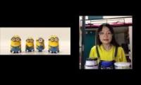 minions sing banana vs chujing hu