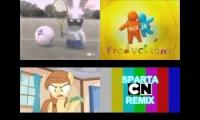 sparta cartoon network remix quadparison