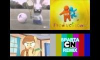 sparta cartoon network remix quadparison