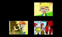 Johnny Test Sparta remix quadparison