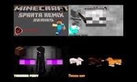 Minecraft has a Sparta Remix Quadparison