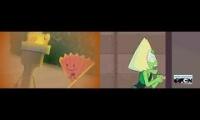 Paintbrush vs Peridot "I HATE YOU!!!" Sparta EXTENDED Remix Comparison