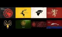 GOT: Targaryen,Baratheonm, Tyrell, Stark, Greyjoy, Lannister,Martell,Tully