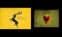 Game of Thrones combined soundtracks House Stark & Targaryen