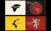 Game of Thrones - 4 principal houses mashup