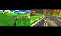 MKWii Race: Mario Circuit Estaloy (Auto TAS WR) vs. Estaloy (Shroomless TAS WR)