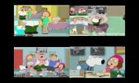 Family Guy Sparta Quadparison