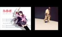 Mashup of kanye dancing to anime music