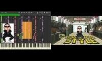 Gangnam style - original vs synthesia
