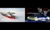 Icebreaker does sick drifts