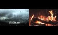 Rainy Mood + fireplace +NV BIG MT