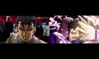 JJBA:DIU OPENING 3 COMPARISON