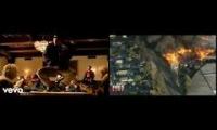 Fire Water Burn - Massive recycling plant fire in California
