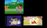 Sparta Remix Quadparison (Dora The Explorer vs Windows vs MLP vs Klasky Csupo)