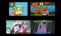 SpongeBob vs vs My Little Pony Has A Sparta DrLaSp Mix Quadparison