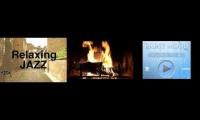 Mashup relaxing jazz rain fire 3,5h loop