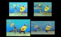 Krusty Krab Pizza Sparta Remix Quadparison (English and Spanish)