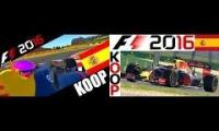 F1 2016 KOOP Dave Gaming & bazman #5 Spanien