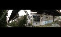 Wuppertal Schwebebahn (Monorail) ride, from Oberbarmen to Vohwinkel (front+rear)