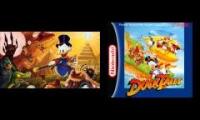 Ducktales Moon Theme side by side
