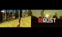 Side by side Old vs New Rust game trailer