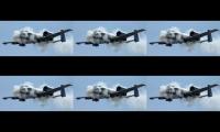 A-10 gun run overlapped