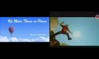 The up song mixed with sandstorm