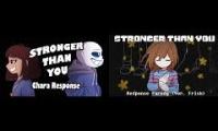 Undertale Stronger than you Trio MASHUP (Frisk/Chara/Sans)