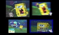 SpongeBob SquarePants: GARY!! Sparta Antimatter Remix Quadparison