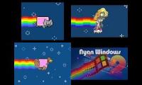 Nyan Cat Spoof Quadparison