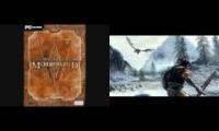 it's morrowind theme on something shit