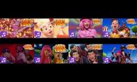 8 LazyTown Songs Playing All At Once