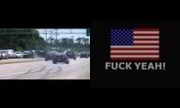 Mustang boss murica flock yeah guns and stuff show off gone bad