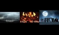 Rainy Fire Place Sleep Music