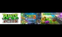 Plants vs Zombies Graze the Roof (Modern Day) vs. Graze the Roof (PvZ1) vs. Techno Remix