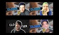 4 Youtubers one song: Closer