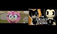 YTP Sonic Boom: Belinda, Amy, Sticks, and villagers sings Devil's swing