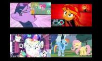 My Little Pony Sparta Remix Quadparison