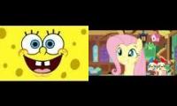 Spongebob vs Fluttershy Sparta Remix