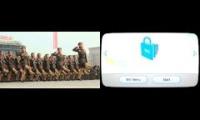 i put wii shop music over north koreans marching