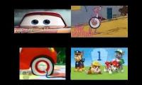 cars 3 (pink panther; mickey mouse clubhouse and paw patrol version)