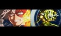 Midoriya vs Todoroki With Daigyakuten