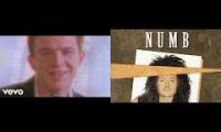 Never gonna give u. Numb