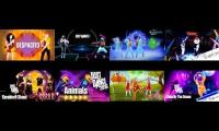 just dance songs playded at once