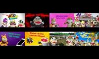 16 Super Mario Richie Videos At The Same Time (1st and 2nd Rows)