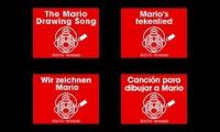 The Drawing Mario Song But In 4 Different Languages.
