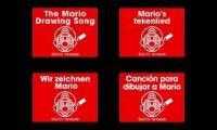 The Drawing Mario Song But In 4 Different Languages.