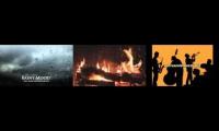 Rainy Mood + Instrumental Jazz Mix + Fireplace! (Revisited)